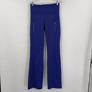 Athleta Rainier Bootcut Noble Blue Pull On Pant/Leggings Size S Tall
